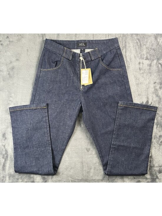 A.P.C. Denim - A.P.C. Denim FR Jeans Women's Size 42EU (US 12) Anna Indigo Delave Zipper Front